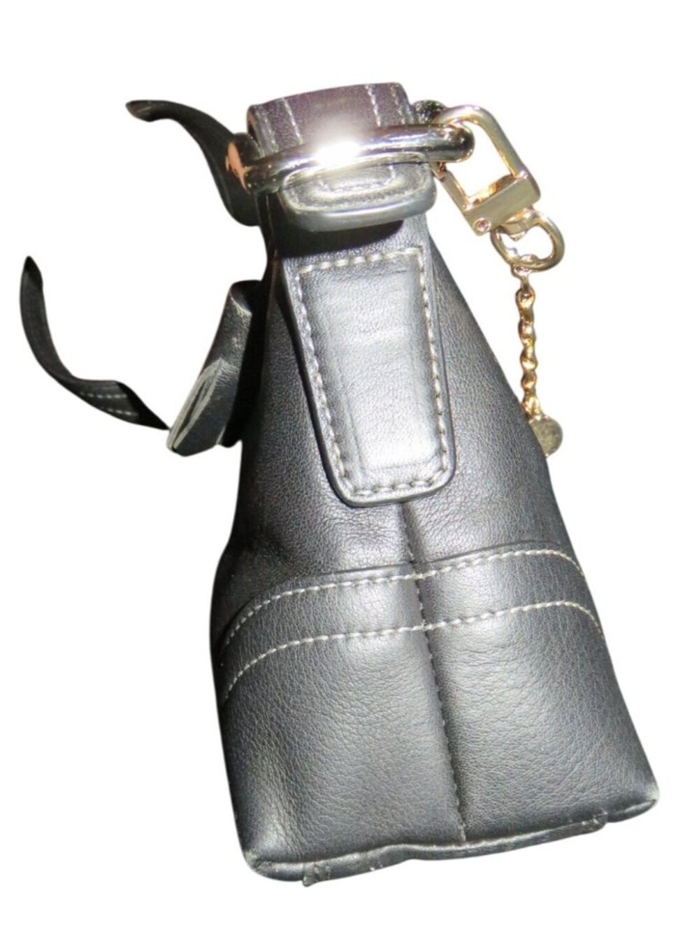 Coach 2007 Black Leather Hampton Demi Baguette Hobo S… - Gem